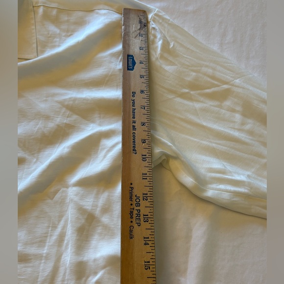 Banana Republic Ivory Button Down Tunic Shirt XL Lightweight Casual Blouse - Picture 8 of 9